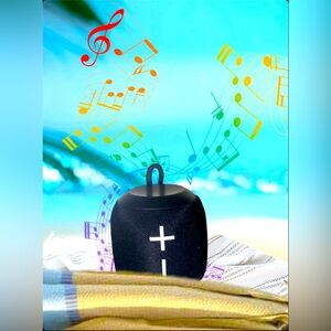 Bass Jaxx Optimize Mini Wireless Speaker (Black)- USB, Bluetooth, FM Radio